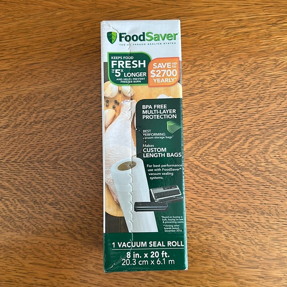 FoodSaver Kitchen Foodsaver Roll 8 Inch X 2 Ft New In Box Poshmark